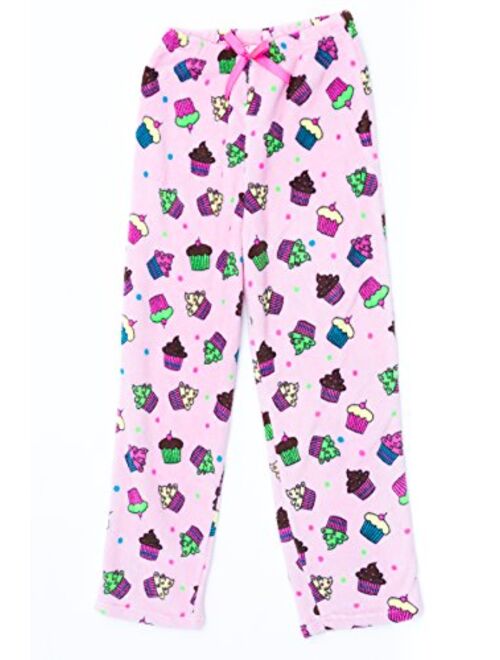 Just Love Two Piece Girls Screen Print Pajamas Set - Jersey Top - Fleece Bottom