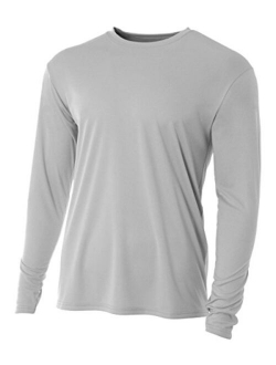 A4 Youth Cooling Performance Crew Long Sleeve