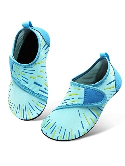 JIASUQI Kids Boys and Girls Summer Athletic Water Shoes Aqua Socks for Beach Swimming Pool