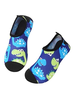 JIASUQI Kids Boys and Girls Summer Athletic Water Shoes Aqua Socks for Beach Swimming Pool