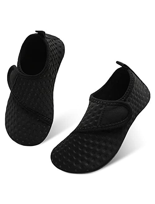 JIASUQI Kids Boys and Girls Summer Athletic Water Shoes Aqua Socks for Beach Swimming Pool