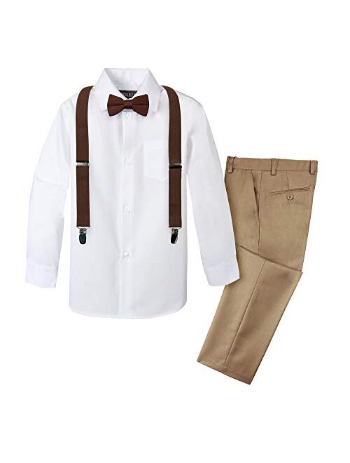 Spring Notion Boys' 4-Piece Suspender Outfit