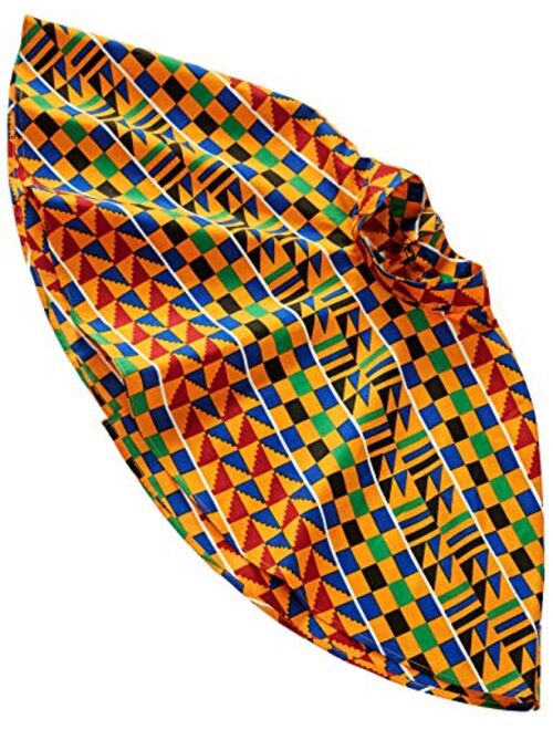 HongyuAmy Women African Print Dresses Kente Print Dresses