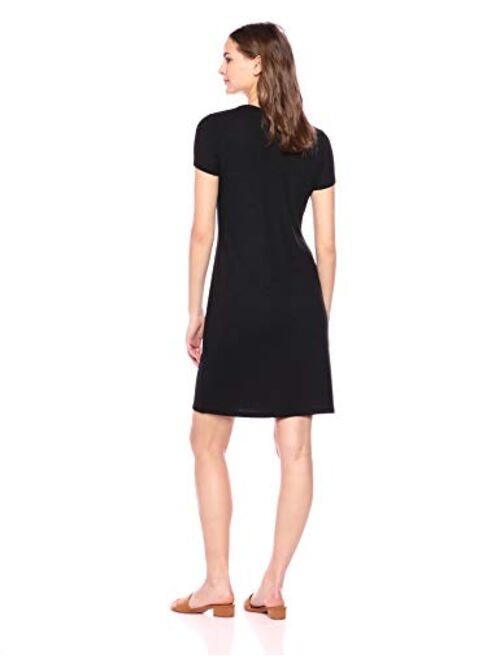 Amazon Brand - Daily Ritual Women's Cozy Knit Open Crew Neck Dress