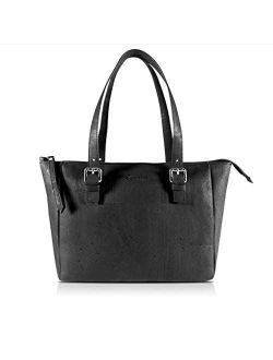 Corkor Cork Purse Vegan Handbag for Women | Cruelty Free Satchel Non Leather | Roomy Bag