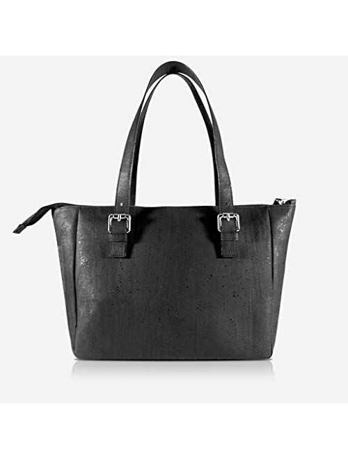 Corkor Cork Purse Vegan Handbag for Women | Cruelty Free Satchel Non Leather | Roomy Bag