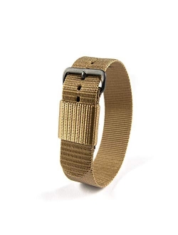 Marathon Watch Ballistic Nylon Watch Band, Military Grade with Stainless Steel, Non-Magnetic Buckle