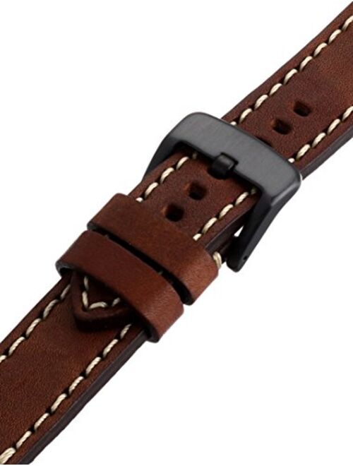 Tech Swiss LEA1558-22 Calfskin Brown Leather Extra Thick 22mm