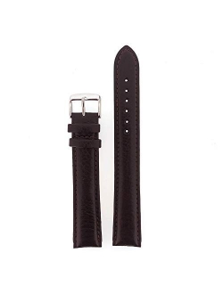 XXXL Watch Band Leather Padded Mens Black or Brown (18mm, 20mm 22mm)