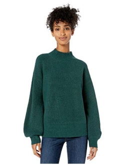 Amazon Brand - Goodthreads Women's Boucle Shaker Stitch Balloon-Sleeve Sweater