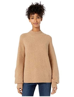 Amazon Brand - Goodthreads Women's Boucle Shaker Stitch Balloon-Sleeve Sweater