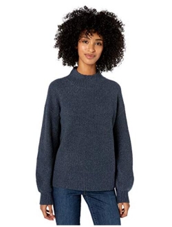 Amazon Brand - Goodthreads Women's Boucle Shaker Stitch Balloon-Sleeve Sweater