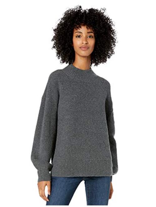 Amazon Brand - Goodthreads Women's Boucle Shaker Stitch Balloon-Sleeve Sweater