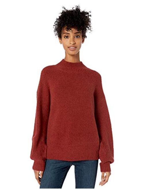 Amazon Brand - Goodthreads Women's Boucle Shaker Stitch Balloon-Sleeve Sweater