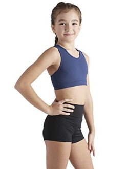 Liakada Girls Stylish & Supportive Basic Sports Bra with Integrated Bra Shelf Liner Dance, Gym, Yoga, Cheer!