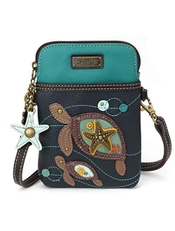 Chala Crossbody Cell Phone Purse-Women Canvas Multicolor Handbag with Adjustable Strap