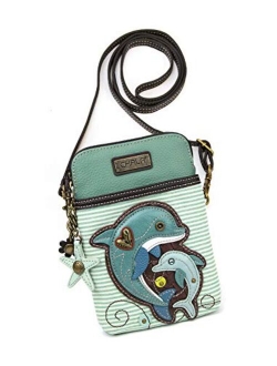 Chala Crossbody Cell Phone Purse-Women Canvas Multicolor Handbag with Adjustable Strap