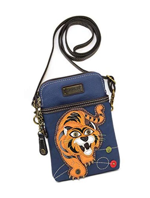 Chala Crossbody Cell Phone Purse-Women Canvas Multicolor Handbag with Adjustable Strap