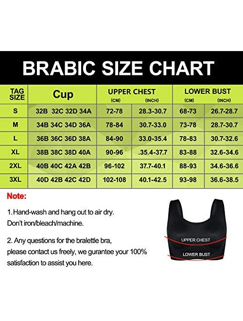 BRABIC Women Sports Post Surgery Support Mastectomy Bra Padded Wireless Full Figure Beauty Back Wide Straps