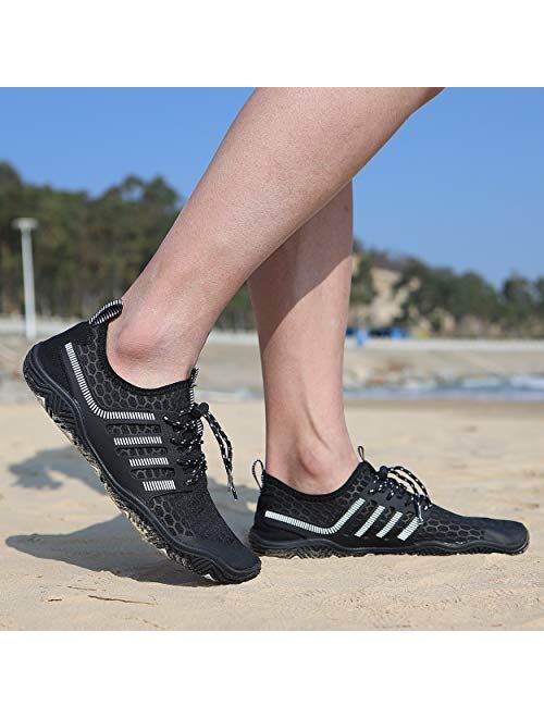 WYHAN Water Shoes Mens Womens Quick Dry Barefoot Aqua Socks Diving Sports Shoes for Beach Swim Surf Pool Yoga Outdoor Trip
