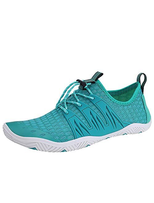 MAYZERO Water Shoes Men Women Swim Surf Shoes Beach Pool Shoes Wide Toe Hiking Aqua Shoes Winter House Slippers