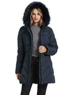 BINACL Women's Winter Warm Thicken Long Outwear Pockets Coat Parka Jacket