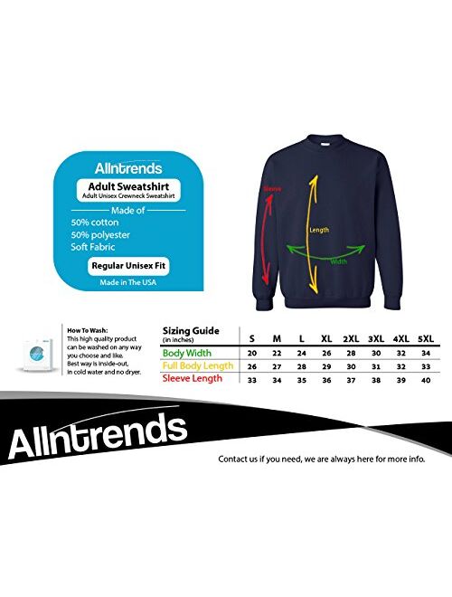 ALLNTRENDS Adult Sweatshirt I Turned Myself Into A Christmas Sweater Funny Xmas