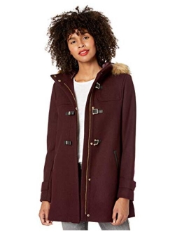 Women's Signature Hooded Wool Duffle Coat