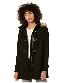 Women's Signature Hooded Wool Duffle Coat