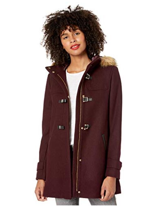 Cole Haan Women's Signature Hooded Wool Duffle Coat