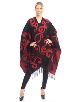 BSB LL Blanket Open Front Poncho Ruana Knit Cardigan Sweater Shawl Wrap Many Styles