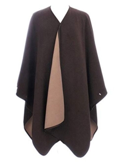 BSB LL Blanket Open Front Poncho Ruana Knit Cardigan Sweater Shawl Wrap Many Styles