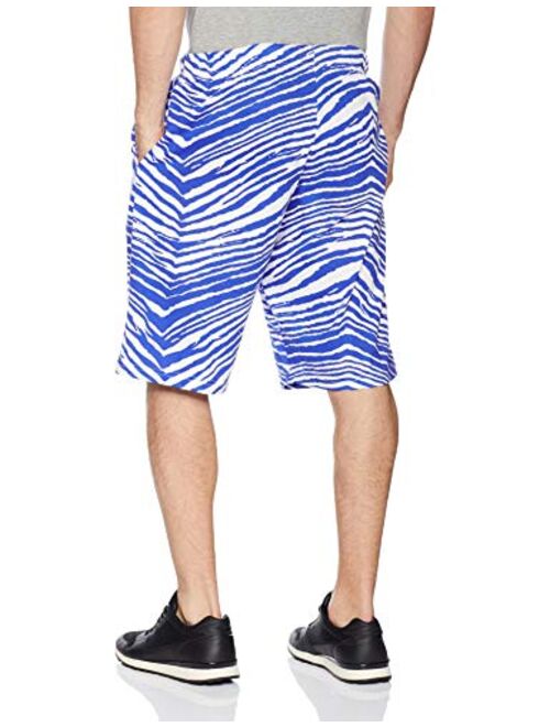 Zubaz Men's Zebra Print, Royal Blue/White, Large