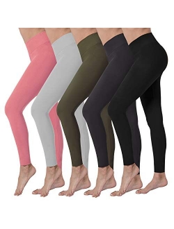 VALANDY High Waisted Leggings for Women Stretch Tummy Control Workout Running Yoga Pants Reg&Plus Size