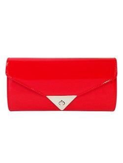 JNB Women's Patent Leather Candy Clutch