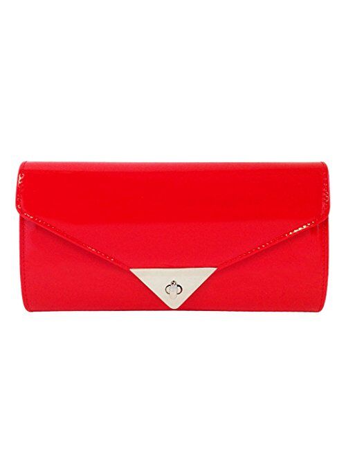 JNB Women's Patent Leather Candy Clutch