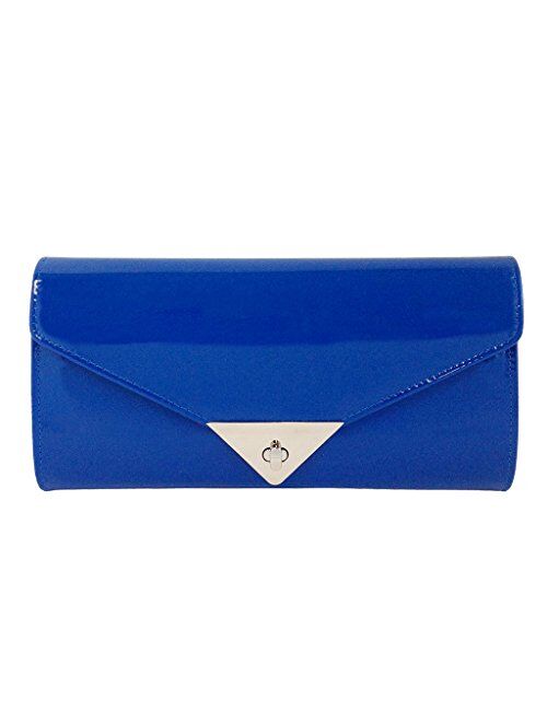 JNB Women's Patent Leather Candy Clutch