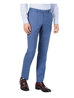 Mens Wool Modern Fit Suit Pants