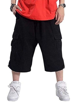 Mioubeila Mens Loose Fit Shorts with Pocket