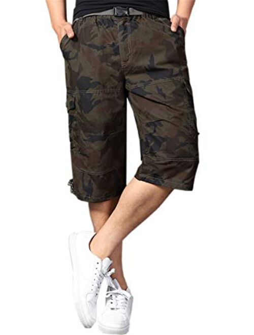 Mioubeila Mens Loose Fit Shorts with Pocket