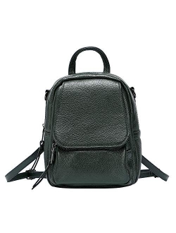 Mini Leather Backpack Fashion Leather Shoulder handbag Convertible Small Crossbody Bag for Women