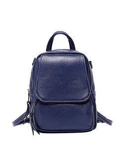 Mini Leather Backpack Fashion Leather Shoulder handbag Convertible Small Crossbody Bag for Women