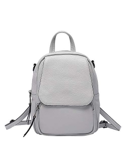 Mini Leather Backpack Fashion Leather Shoulder handbag Convertible Small Crossbody Bag for Women