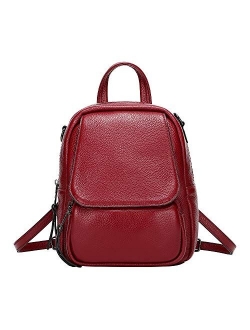 Mini Leather Backpack Fashion Leather Shoulder handbag Convertible Small Crossbody Bag for Women