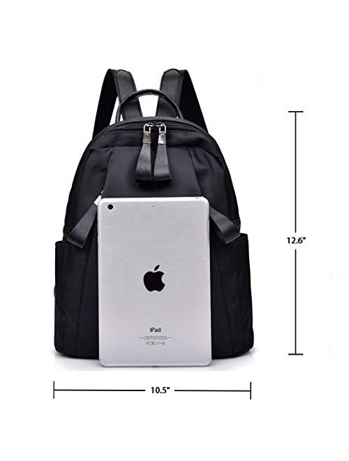 MEIPER Women Backpack Purse Waterproof Nylon Anti-theft Fashion Casual Lightweight Travel School College Bag Rucksack for Women Girls Ladies Shoulder Bags Casual Small Da