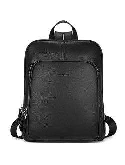 Genuine Leather Backpack Purse Casual College Travel Bags for Women