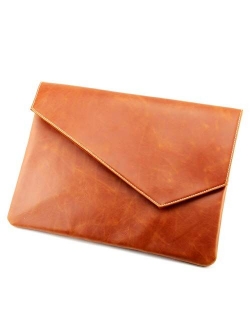 Vintage Pu Leather Clutch A4 Envelope File Bag