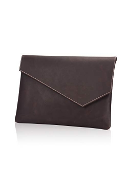 Vintage Pu Leather Clutch A4 Envelope File Bag