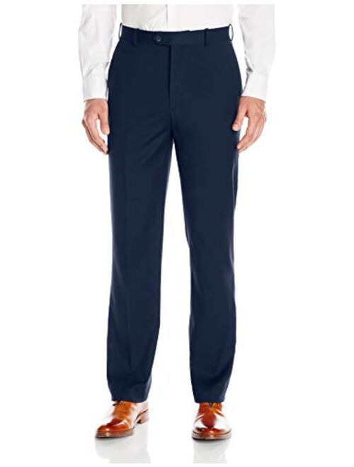 Adolfo Men's Micro Tech Flat Front Suit Pant