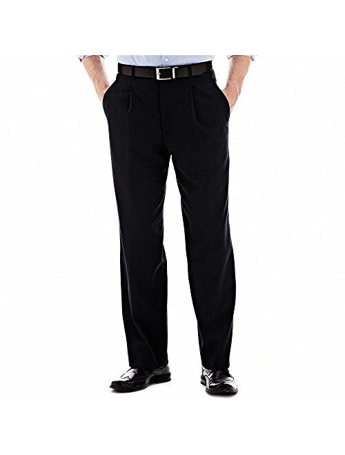 Adolfo Men's Micro Tech Flat Front Suit Pant